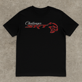Dodge Challenger Hellcat SRT Graphic Tee – Front & Back Print – Black