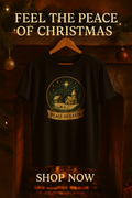 Peace On Earth Christmas Village Tee
