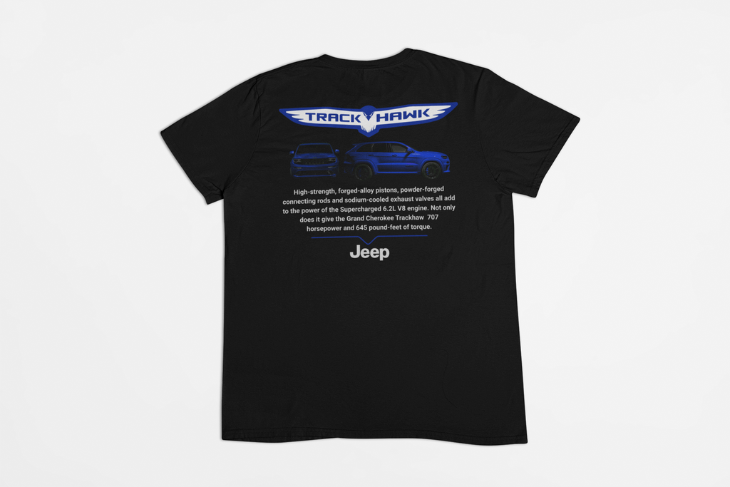 Trackhawk 707+ HP Supercharged SRT – Front & Back Graphic – Black