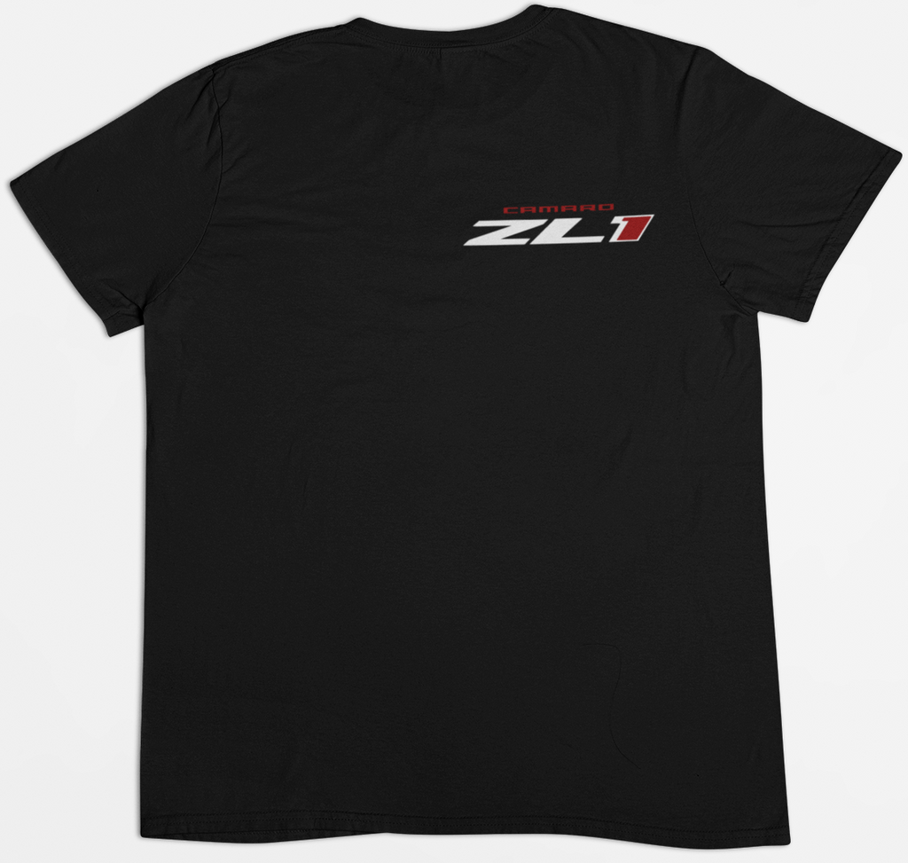 Share Camaro ZL1 Graphic Tee – Front & Back Print – Black