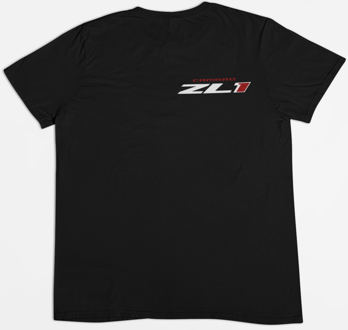 Share Camaro ZL1 Graphic Tee – Front & Back Print – Black